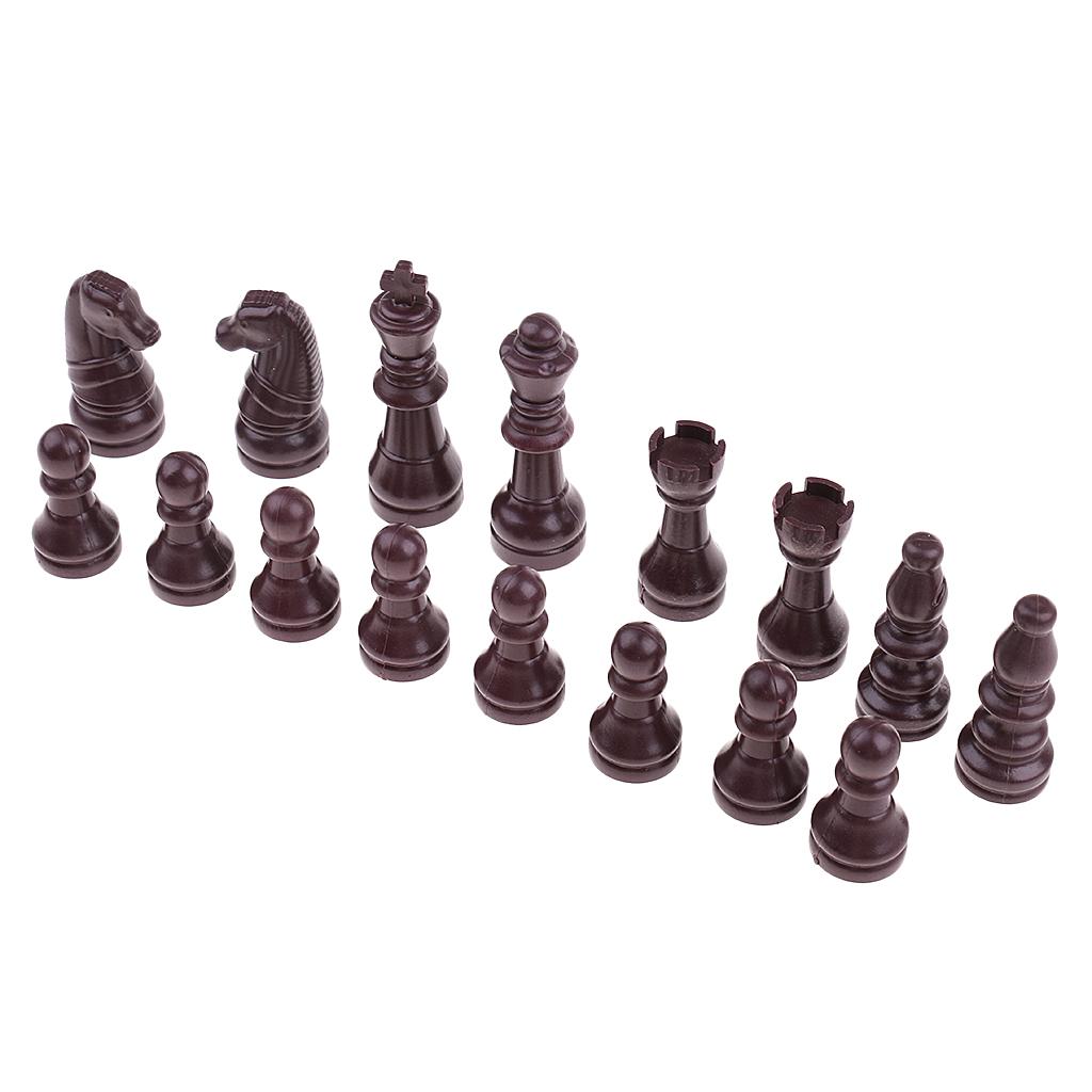 32 Pieces Replacement Plastic Chess Pieces/Chessman Set beige
