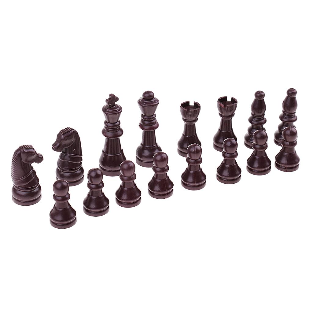 32 Pieces Replacement Plastic Chess Pieces/Chessman Set beige