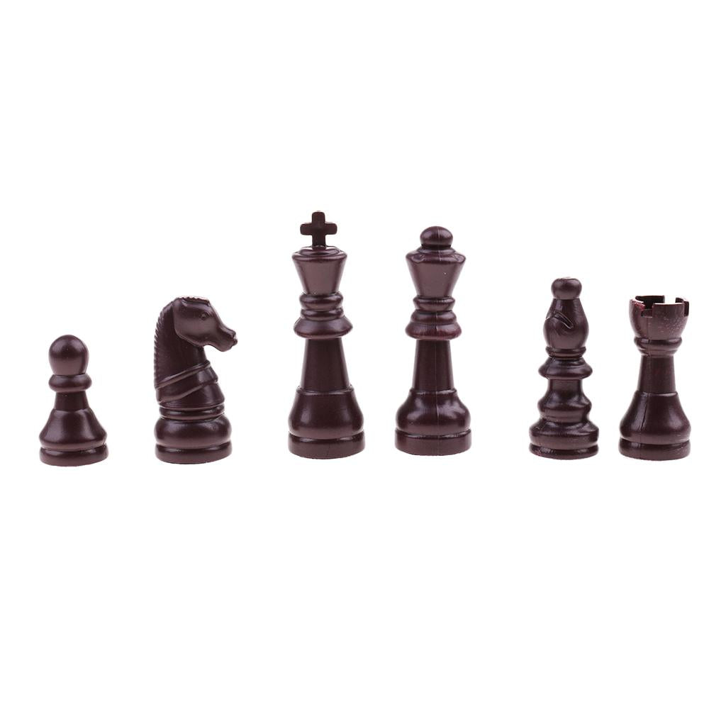 32 Pieces Replacement Plastic Chess Pieces/Chessman Set beige