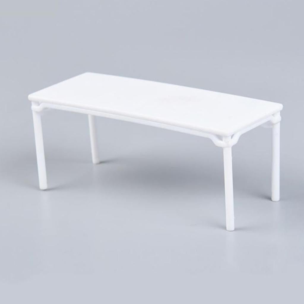 2x1/25 DIY Assembly Furniture Table Desk Model for Miniature Scenery Building