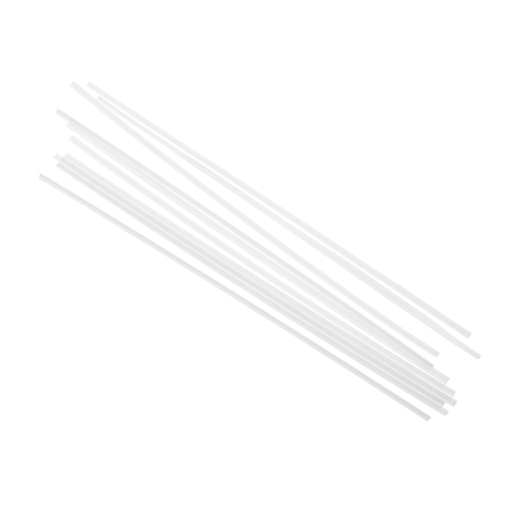 3x10 Pieces ABS L-shaped Bar Rod DIY Architectural Model Building Materials