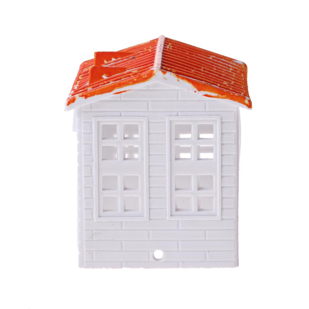 2xSmall House Villa Model DIY Building Sand Scene Accessories