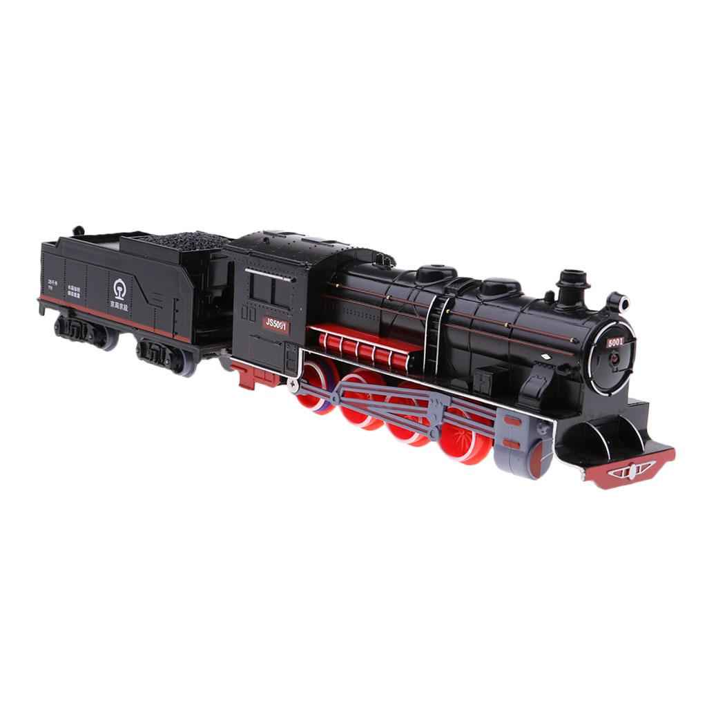 Kid Vehicle Toy Steam Locomotive Train Model Retro Coal Carriage Train Model