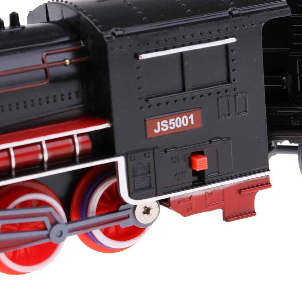 Kid Vehicle Toy Steam Locomotive Train Model Retro Coal Carriage Train Model