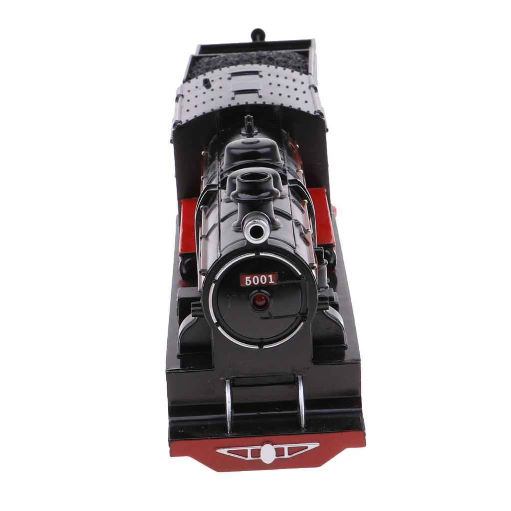 Kid Vehicle Toy Steam Locomotive Train Model Retro Coal Carriage Train Model
