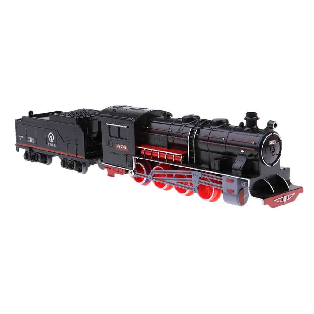 Kid Vehicle Toy Steam Locomotive Train Model Retro Coal Carriage Train Model
