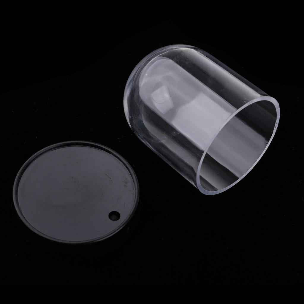 Clear Acrylic Case Box Dustproof Cover for Miniature Doll Figure Model 7cm