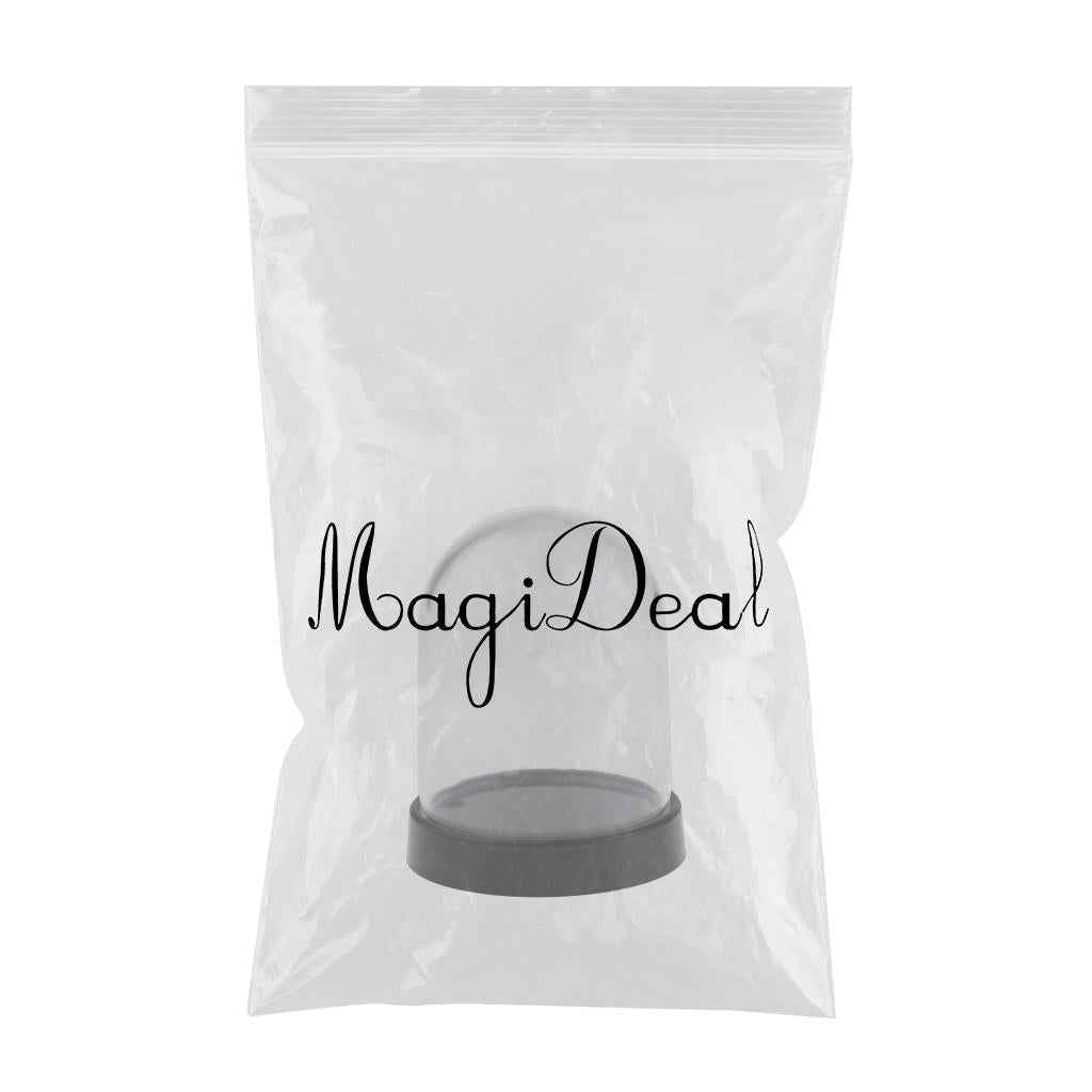 Clear Acrylic Case Box Dustproof Cover for Miniature Doll Figure Model 7cm