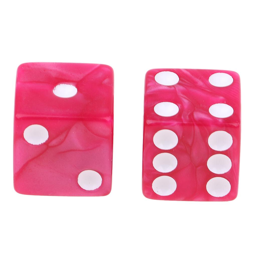 3x10Piece Six Sided D6 Dice Square Dotted for Dungeons and Dragons Toys Red