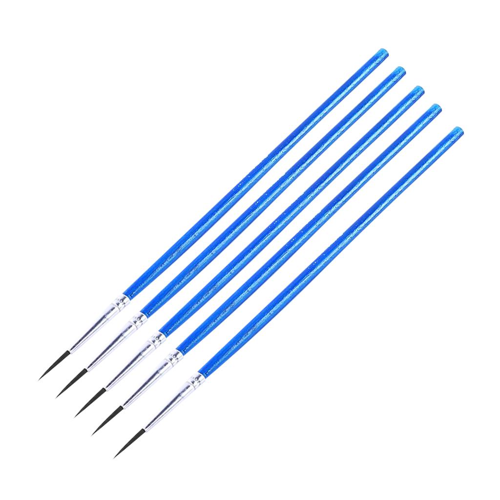 2x5pcs/set  Fine Hand Painted Model Craft Painting Pen Script Art Paintbrushes