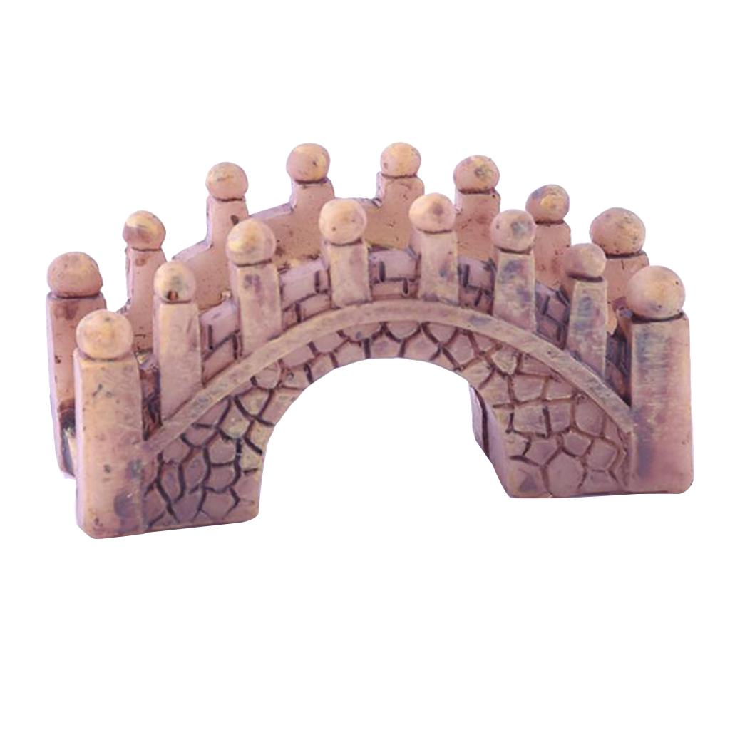 2xHangzhou Resin Bridge Figurine Fairy Garden DIY Micro Landscape Decoration
