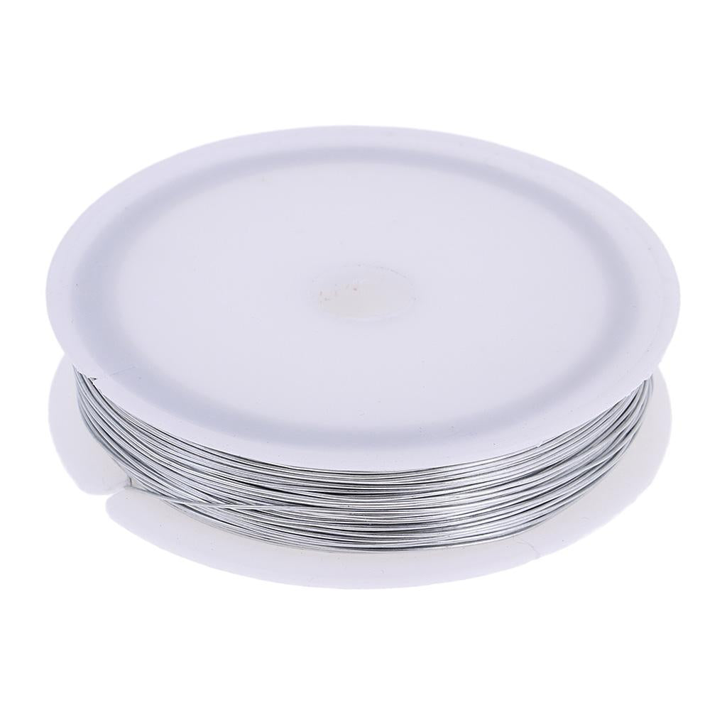 2x40m Iron Wire Thin Iron Line for DIY Model Making & Binding Silver