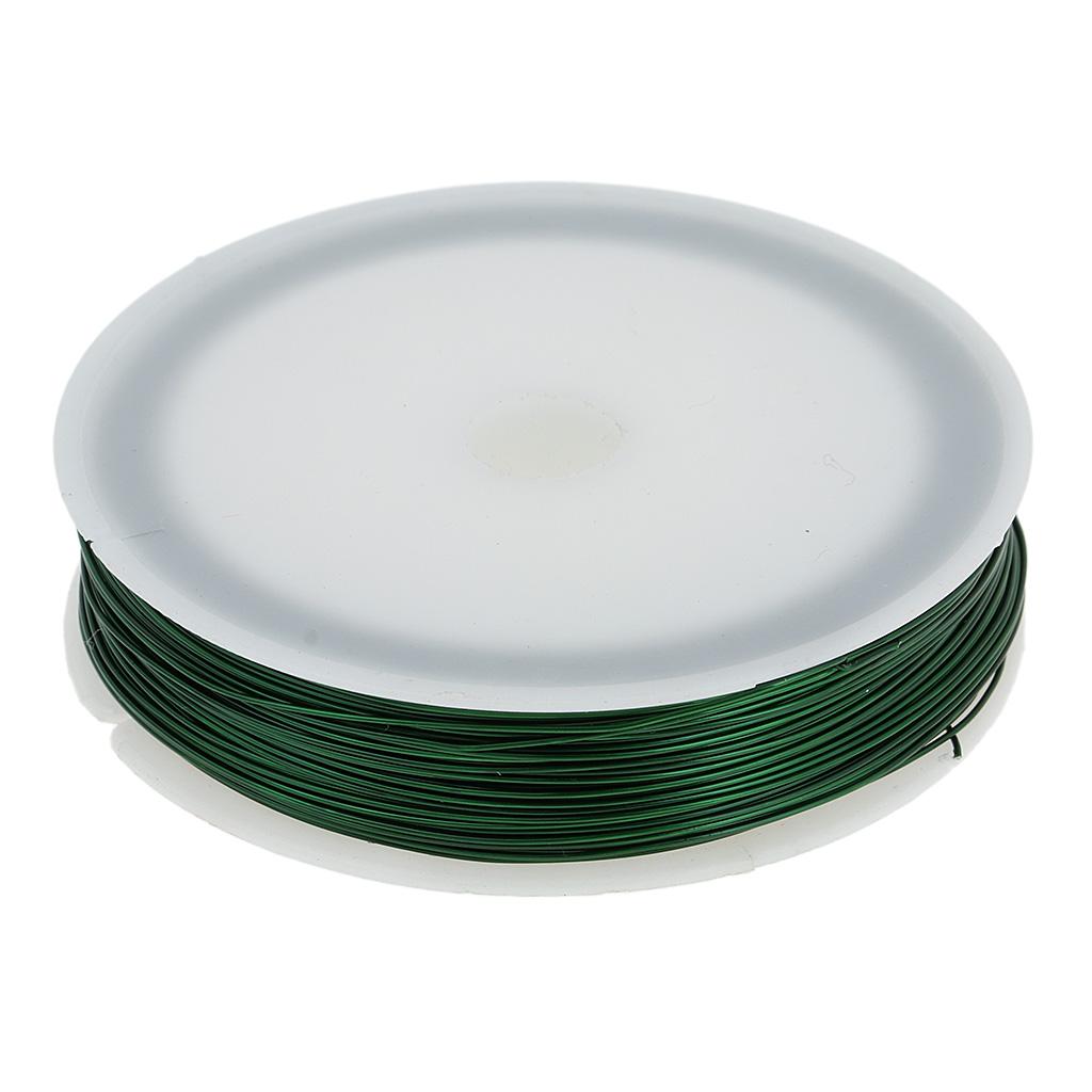 3x40m Iron Wire Thin Iron Line for DIY Model Making & Binding Green