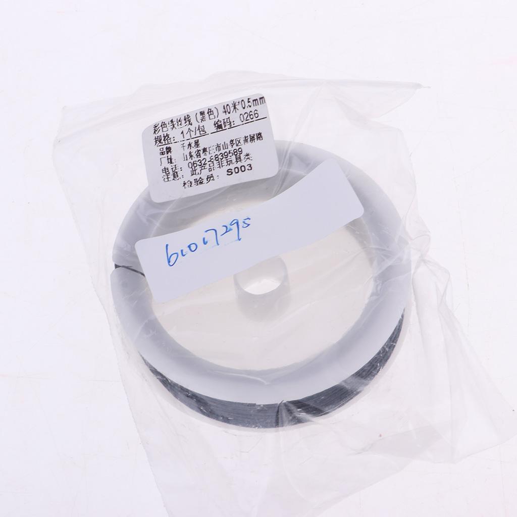 3x40m Iron Wire Thin Iron Line for DIY Model Making & Binding Black