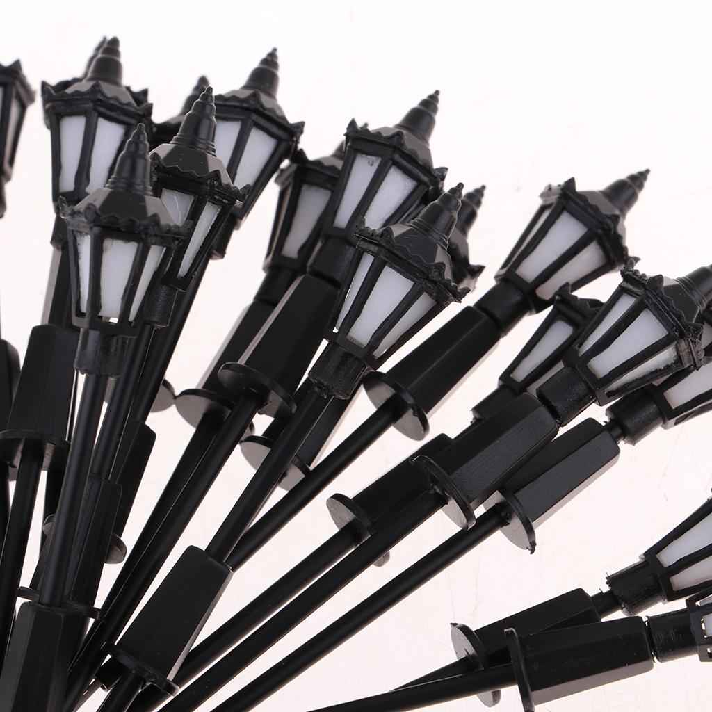 20pc 1:100 Scale HO Scale Led Street Lights for Sand Table Model Decor 7cm