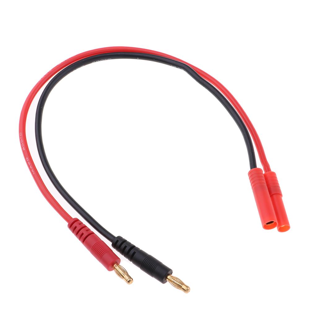 4x4.0mm Banana Plug to HXT4.0 Charging Cable for RC B6 B6AC Lithium Battery