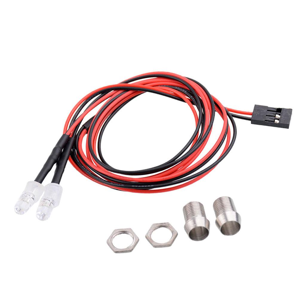 4xRC LED Lamp Light for 1/5 1/8 1/10 1/12 1/16 Car Truck Parts Accessory