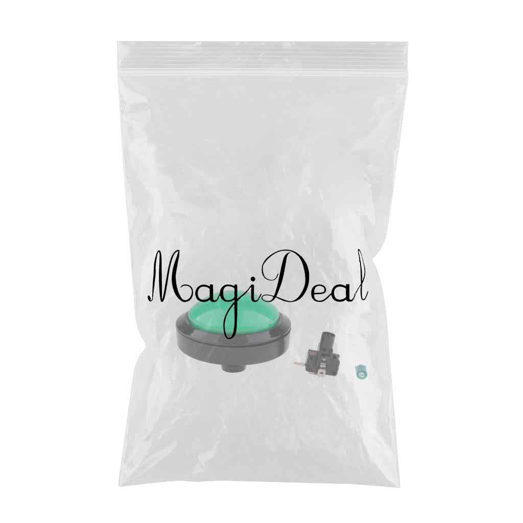 Dome Shaped Jumbo LED Illuminated Self-resetting Push Button Switch Green