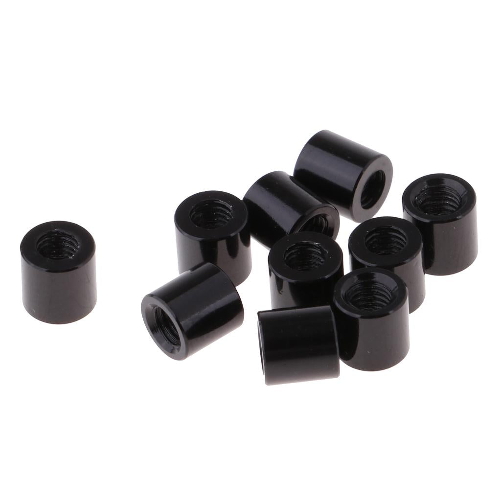 2x10Pcs Black Aluminum Alloy Tube Spacer for RC Model DIY 4WD Car 5mm