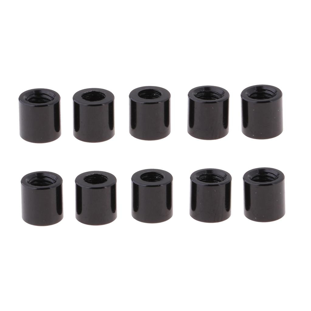 2x10Pcs Black Aluminum Alloy Tube Spacer for RC Model DIY 4WD Car 5mm