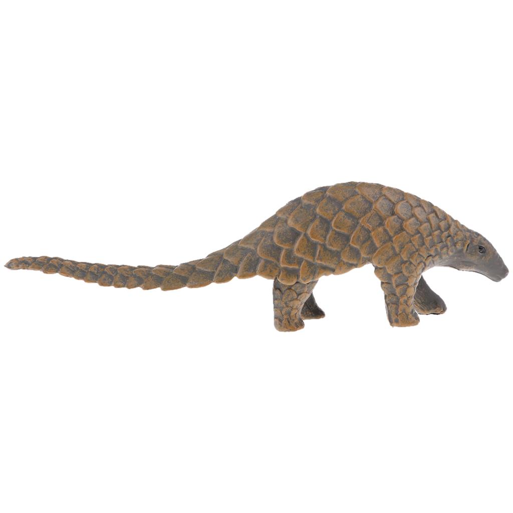 2xSimulation Manis Pentadactyla Figure Animal Model Home Ornament Kids Toy