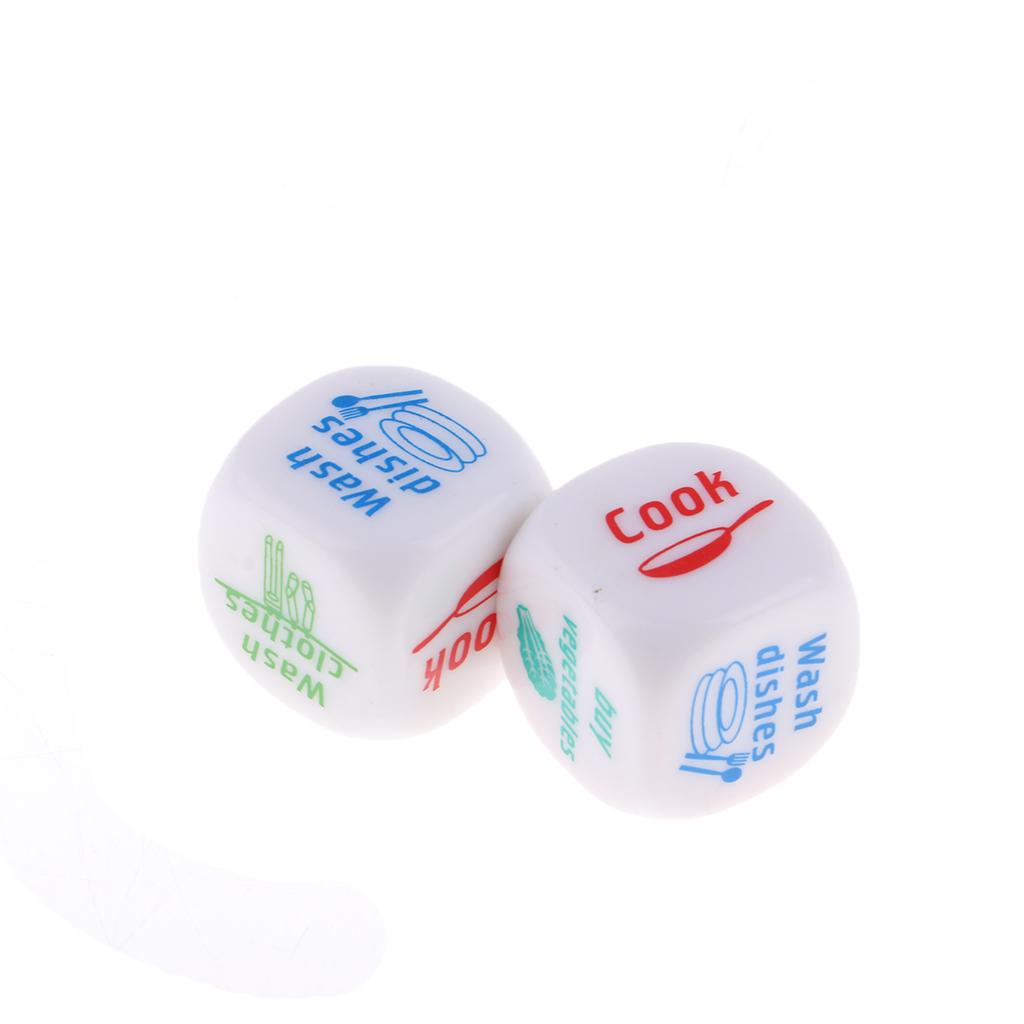 4xHousework Dice for Housework Distribution Game Entertainment