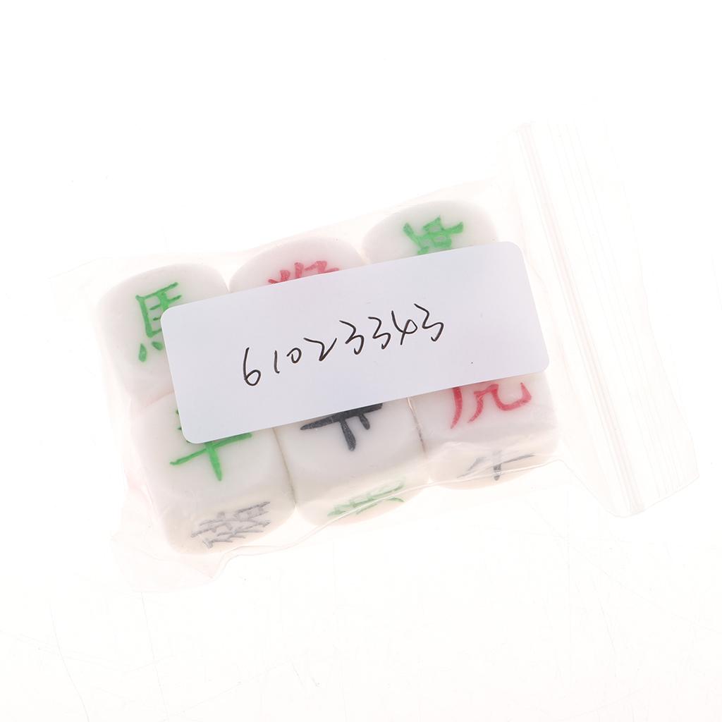 2xChinese 12  Dice Arcylic Entertainment Dice for Party Kids Toys - 18mm