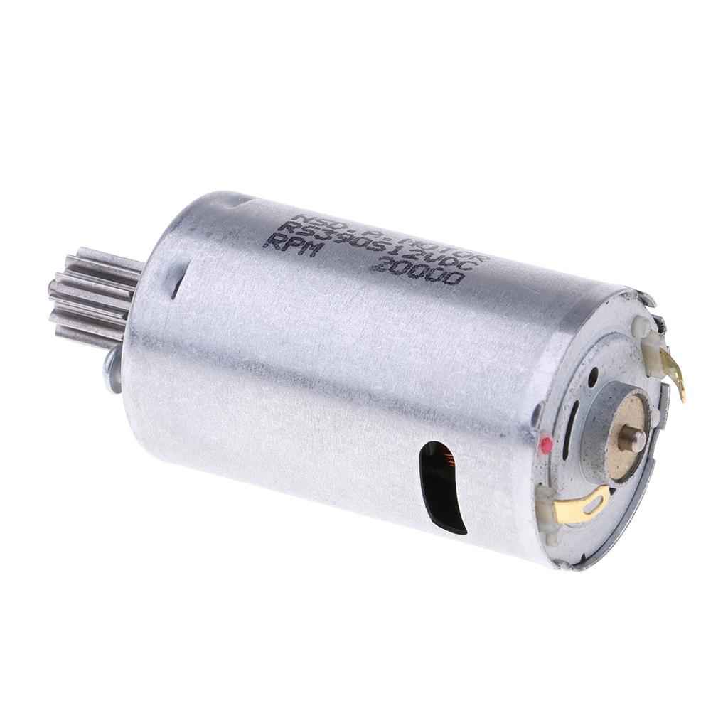 Motor Gearbox Accessory Children Electric Car DC Motor 12V 390 12 Tooth