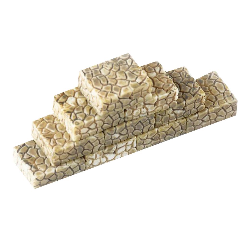 2x10 Pieces Stairs Miniature Doll House Fairy Garden Home Sandtable DIY