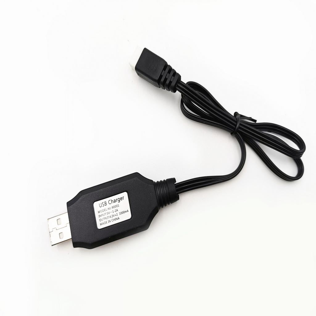 2xAX5S 7.4V USB Charging Cable for WPL B-14K B-16K B-24K B-36K C-14K C-24K