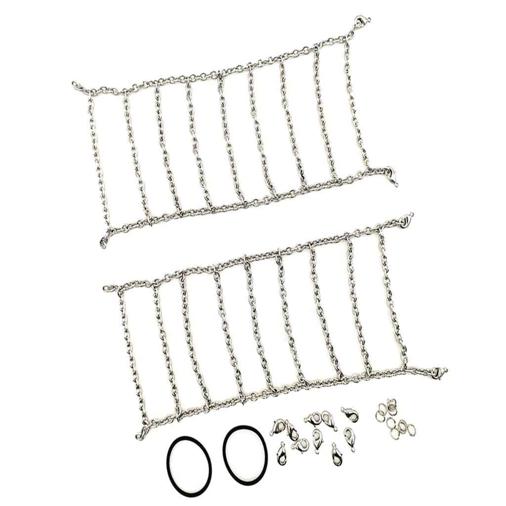 Metal Snow Ice Tire Chains Anti-skid Wheel Chain for 1.9" 105-110mm Tyre