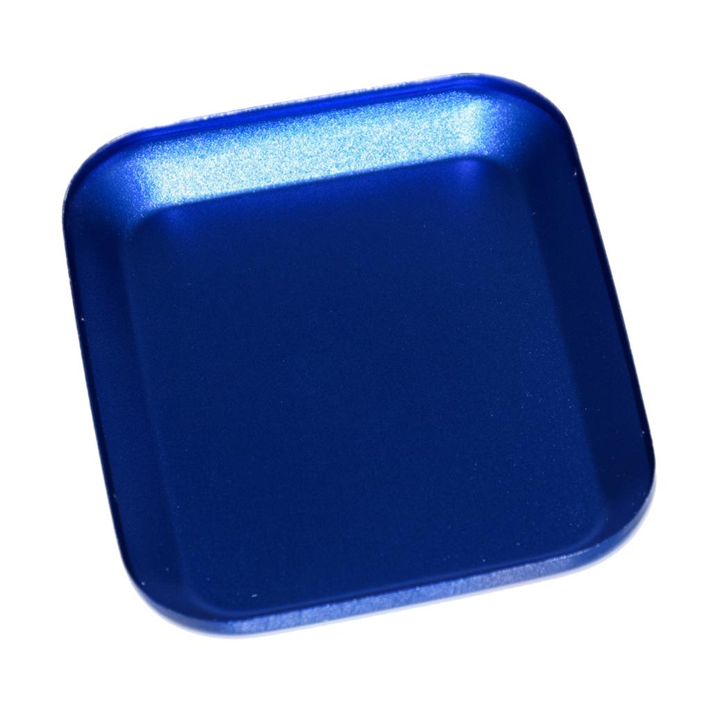 3xAluminium Alloy Magnetic Screw Tray Plate for RC Car Truck Model Blue