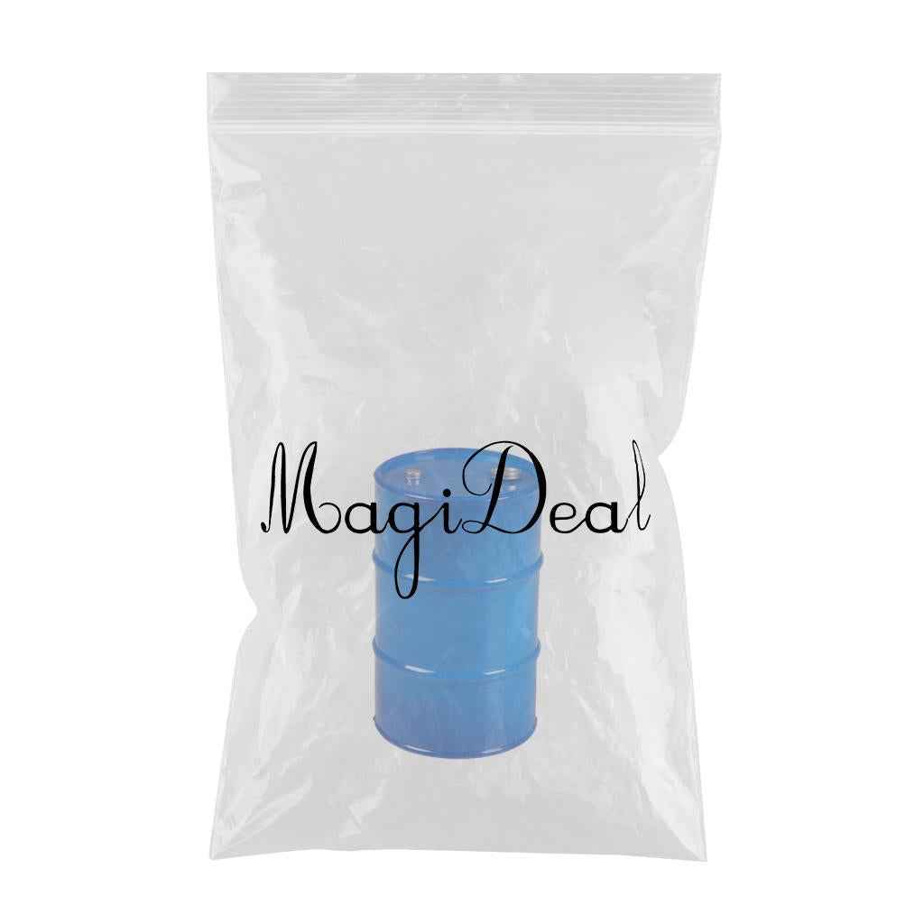 Metal Oil Drum for 1/10 SCX10 90047 CC01 D90 D110 TF2 Traxxas TRX4 KM4 Blue
