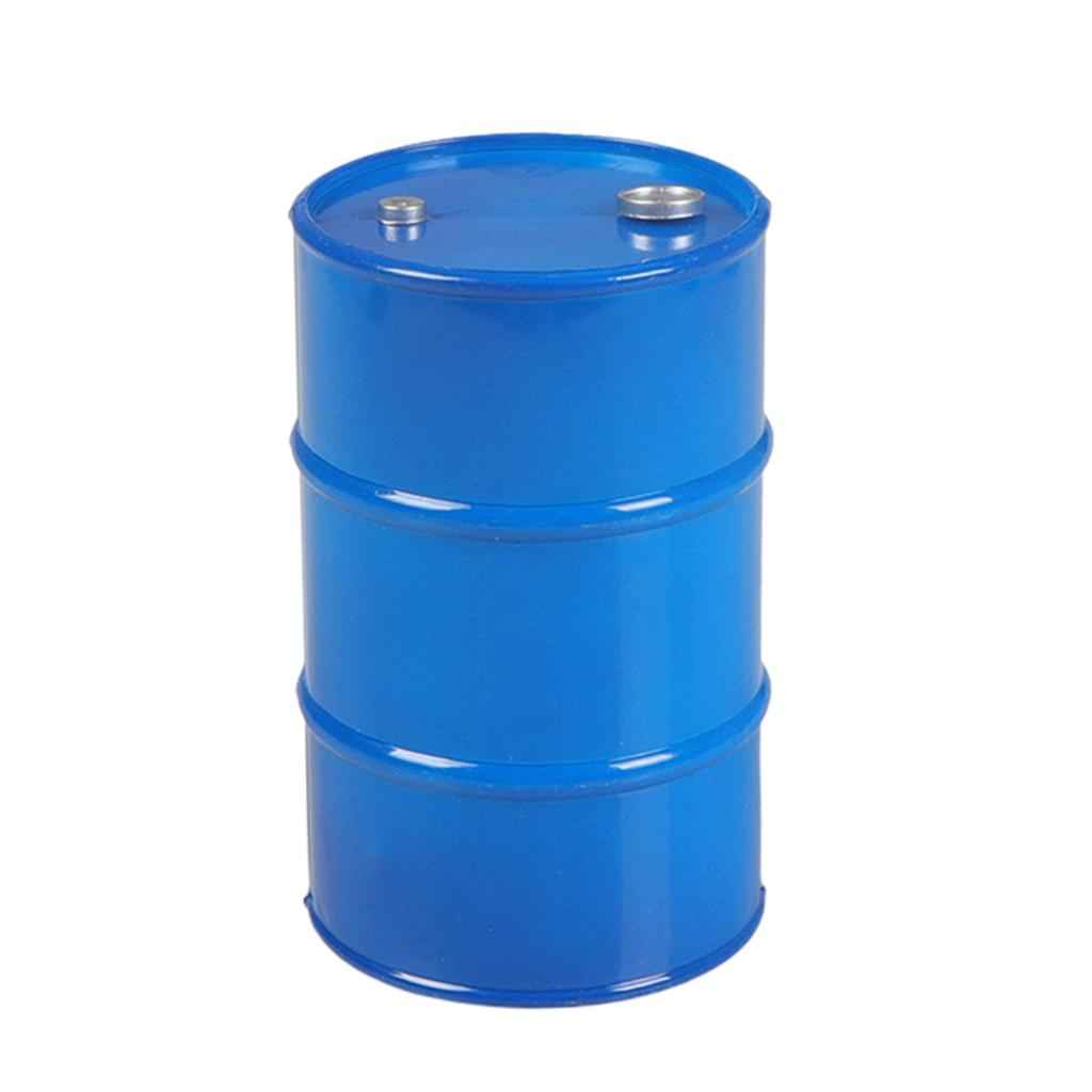Metal Oil Drum for 1/10 SCX10 90047 CC01 D90 D110 TF2 Traxxas TRX4 KM4 Blue