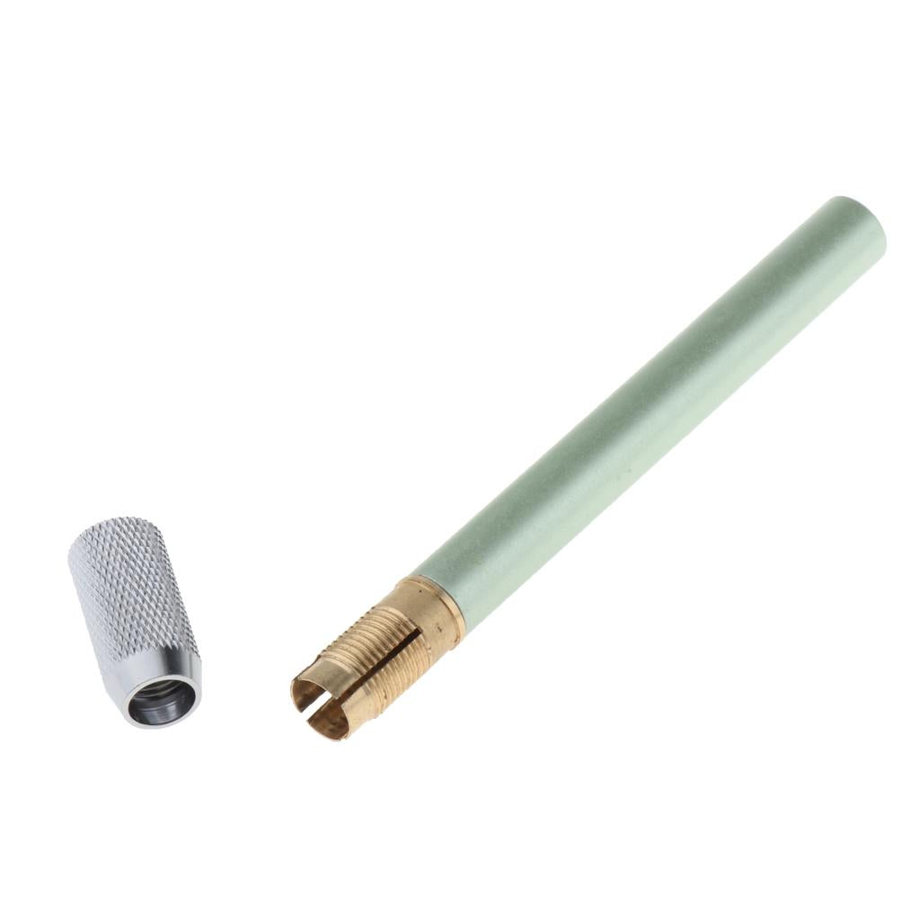 2xAssorted Colors Pencil Lengthener Pencil Extender Holder silver+blue+green