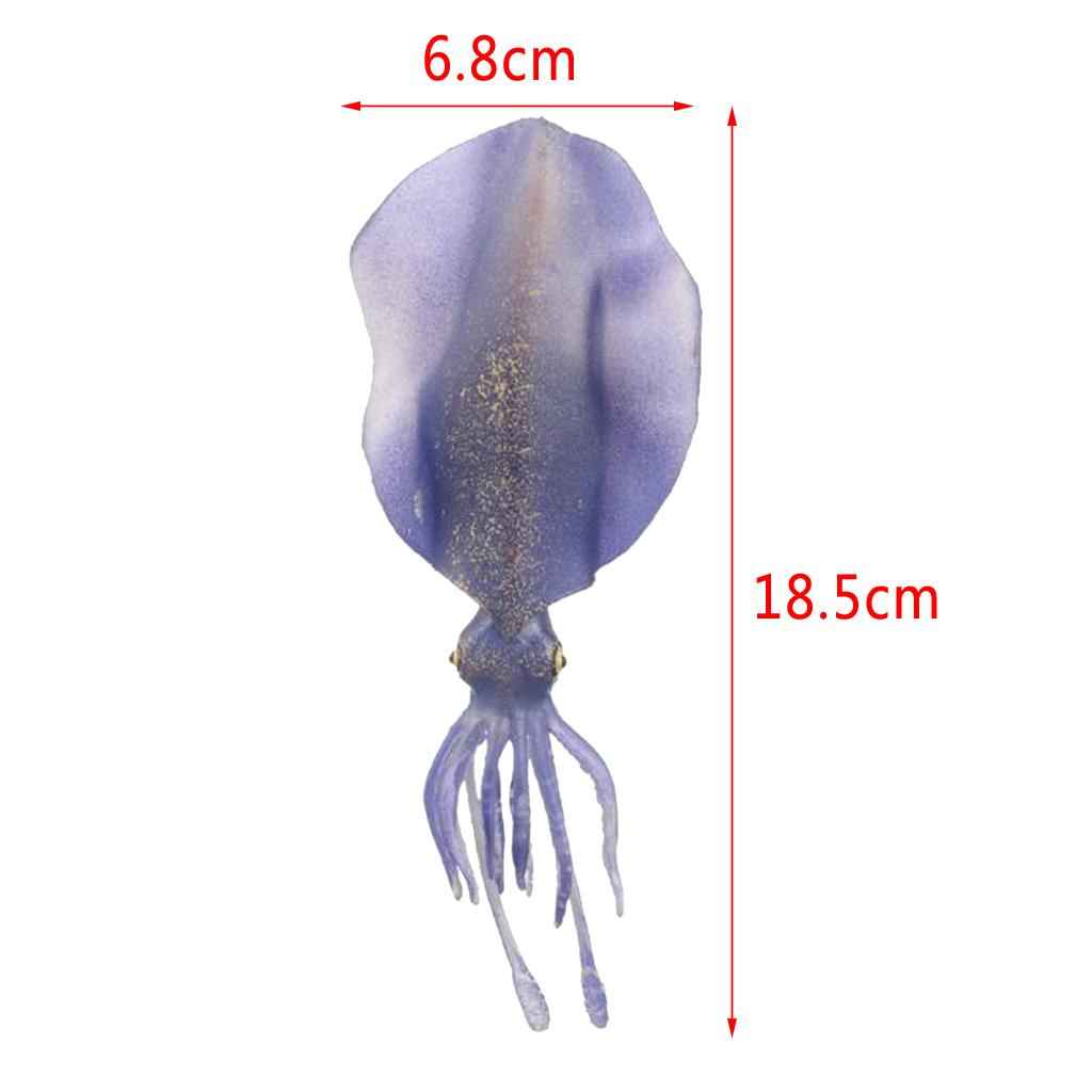 Marine Animal Model Solid Simulation Intelligence Learning Toys Purple Squid