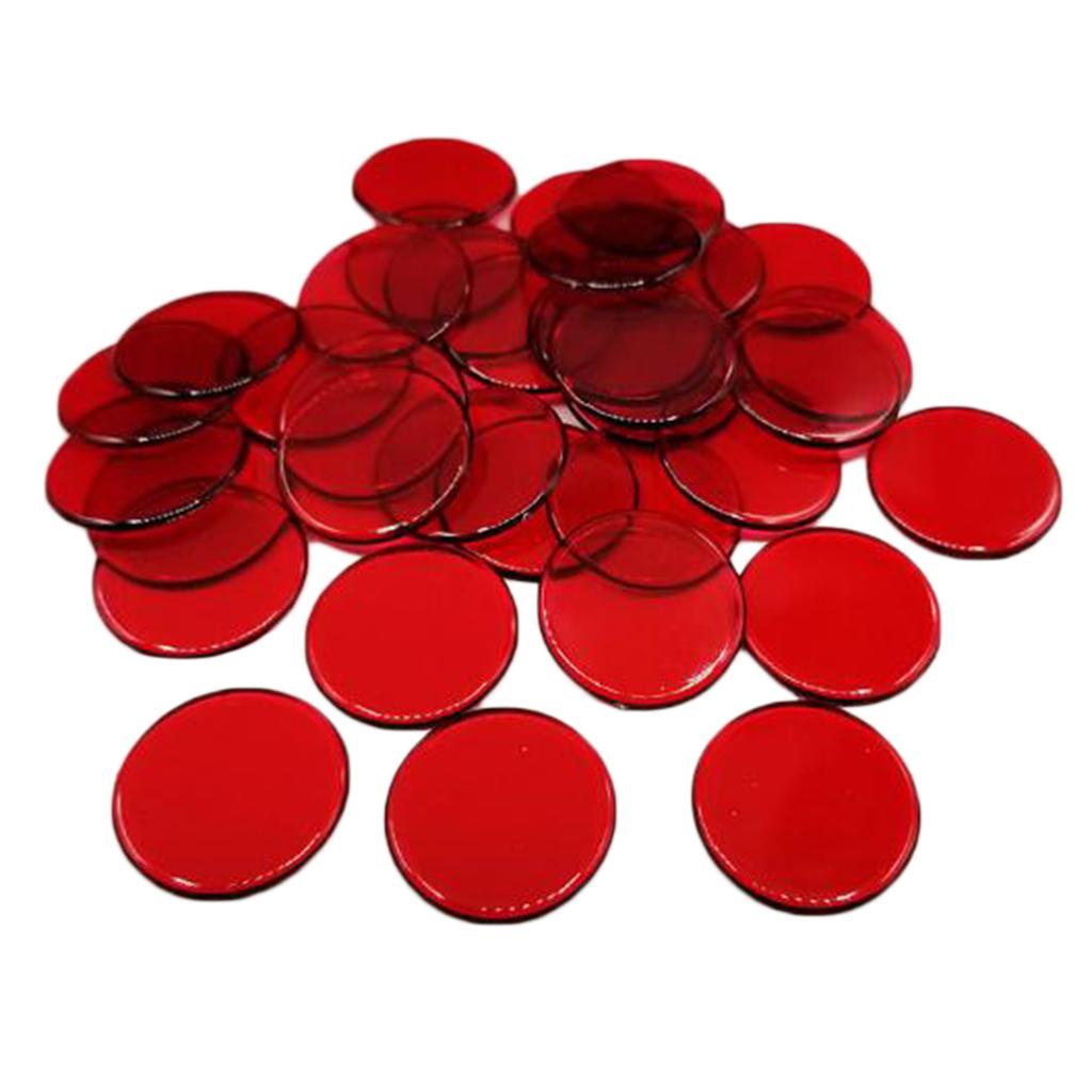 2x100pcs Poker Chips Coins Casino Supply Family Games Accs red