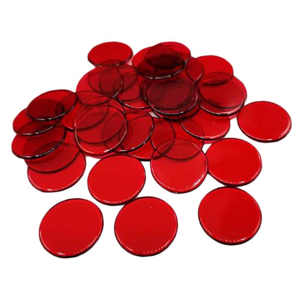 2x100pcs Poker Chips Coins Casino Supply Family Games Accs red