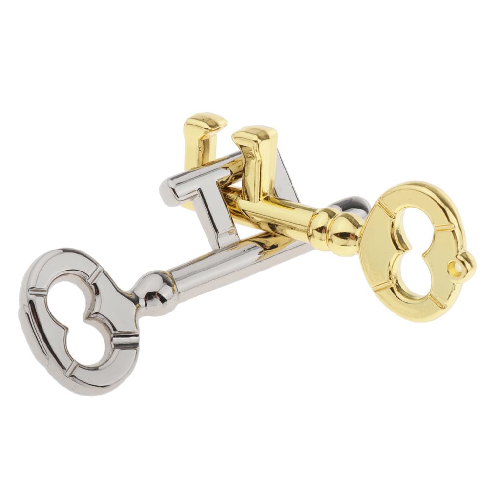 4xZinc Alloy Interlock Keys Puzzles Brain Teaser IQ Test Magic Educational Toy