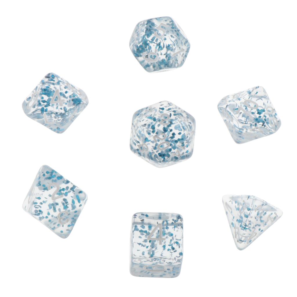 3x7/Set Plastic Polyhedral Dice Set for D&D Dungeons and Dragons Game Toy Style 9