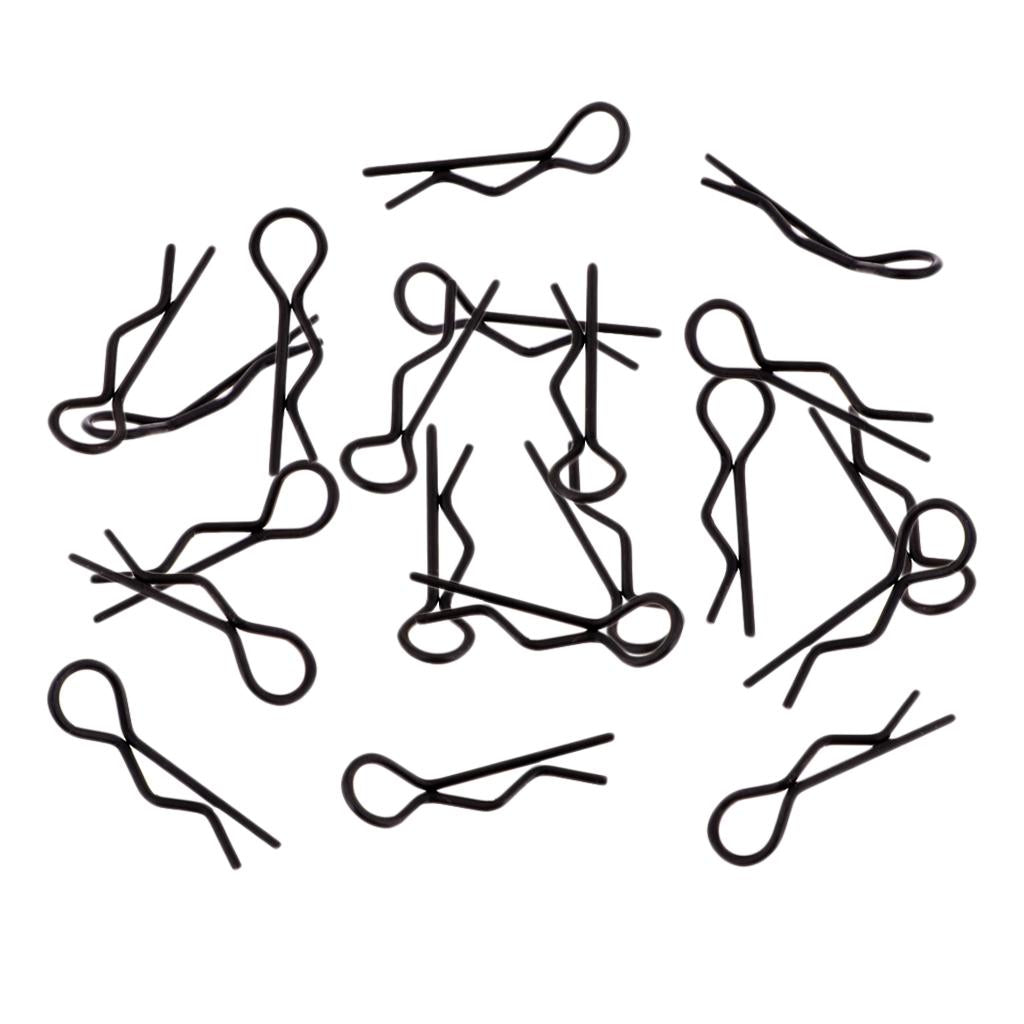 4x20pcs/set RC Car R-Pins fit 1/10 1/12 1/16 1/18 RC Car Truggy Accessory Black