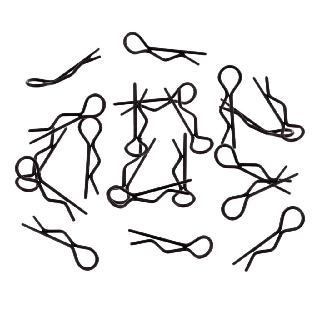 4x20pcs/set RC Car R-Pins fit 1/10 1/12 1/16 1/18 RC Car Truggy Accessory Black