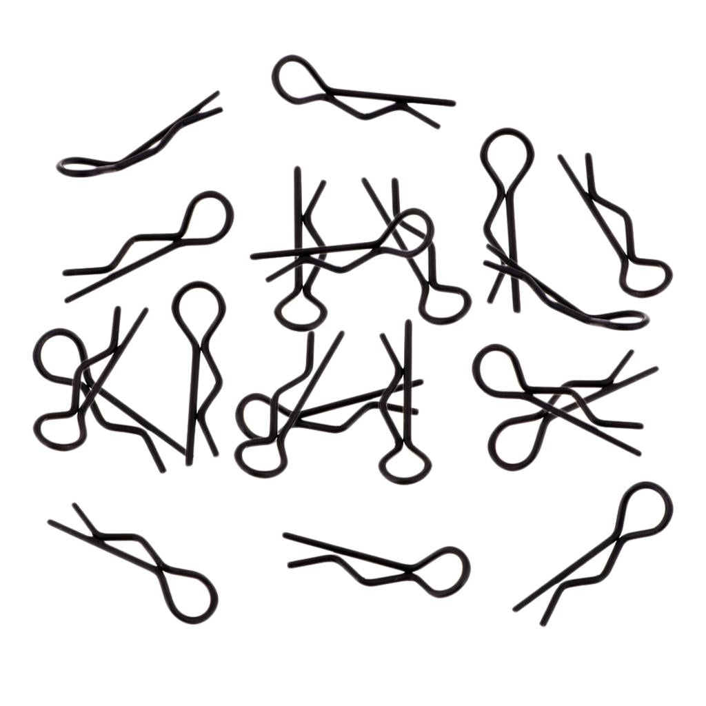 4x20pcs/set RC Car R-Pins fit 1/10 1/12 1/16 1/18 RC Car Truggy Accessory Black