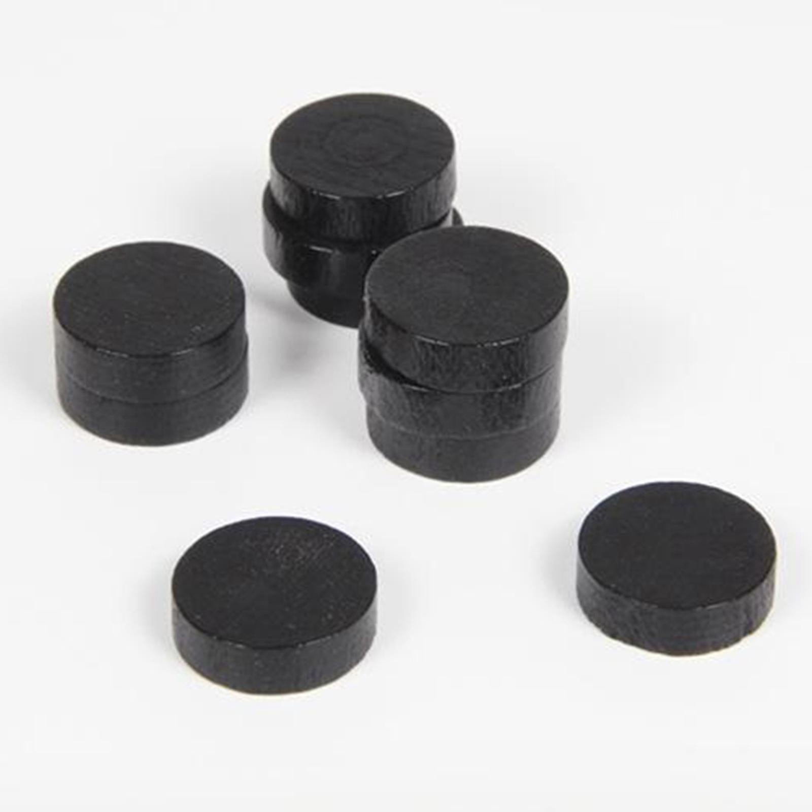 2x10x Fast Sling Puck Game Pieces Wooden Board Hockey Game Piece 2.4x0.7cm