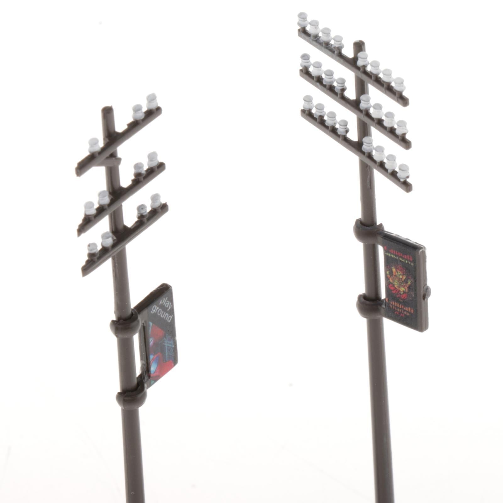 4x3pcs 1/87 Electric Line Poles Telephone Poles SCENERY Building Accessories