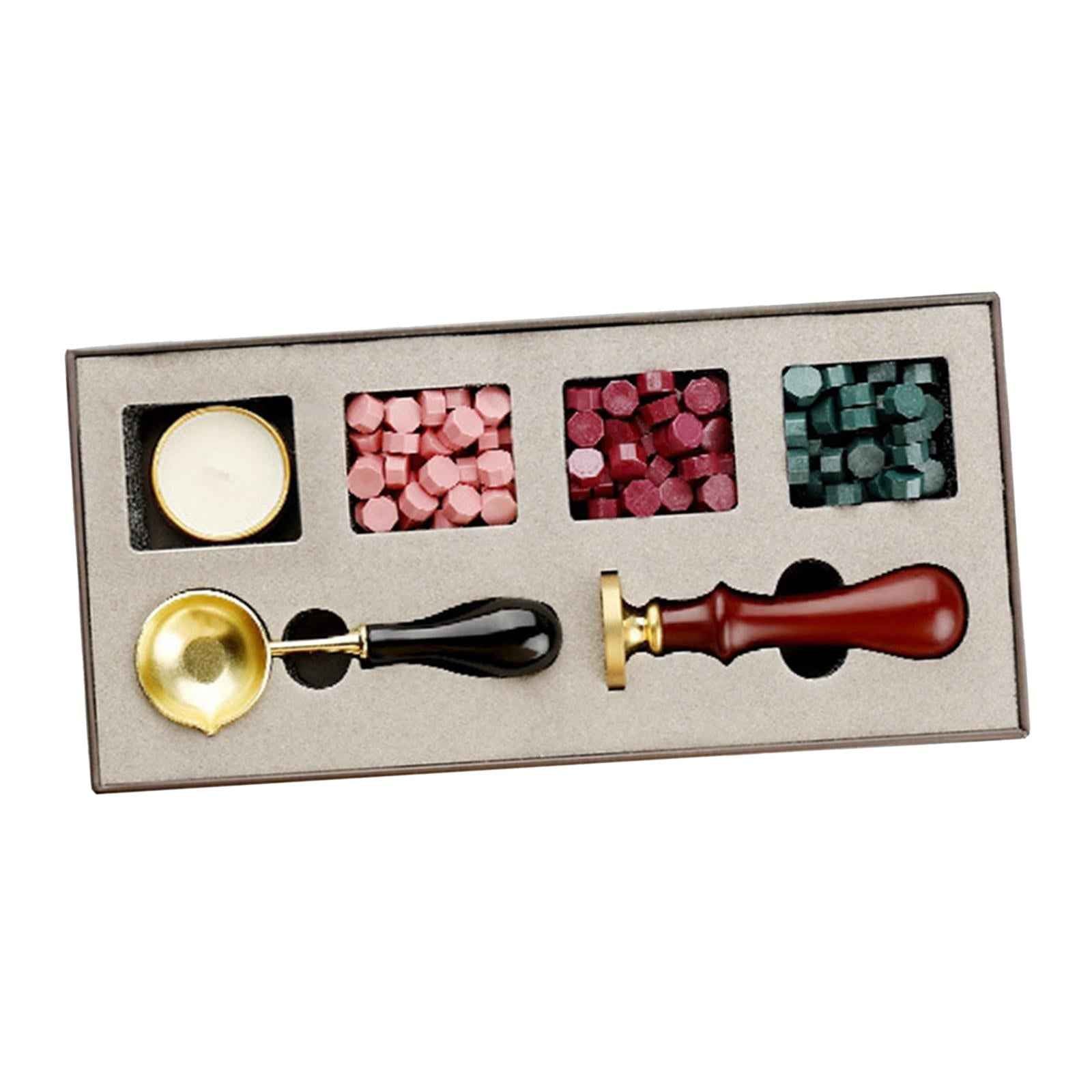 Wax Seal Stamp Kit Wax Beads Sealing Stamp for Envelopes Tree