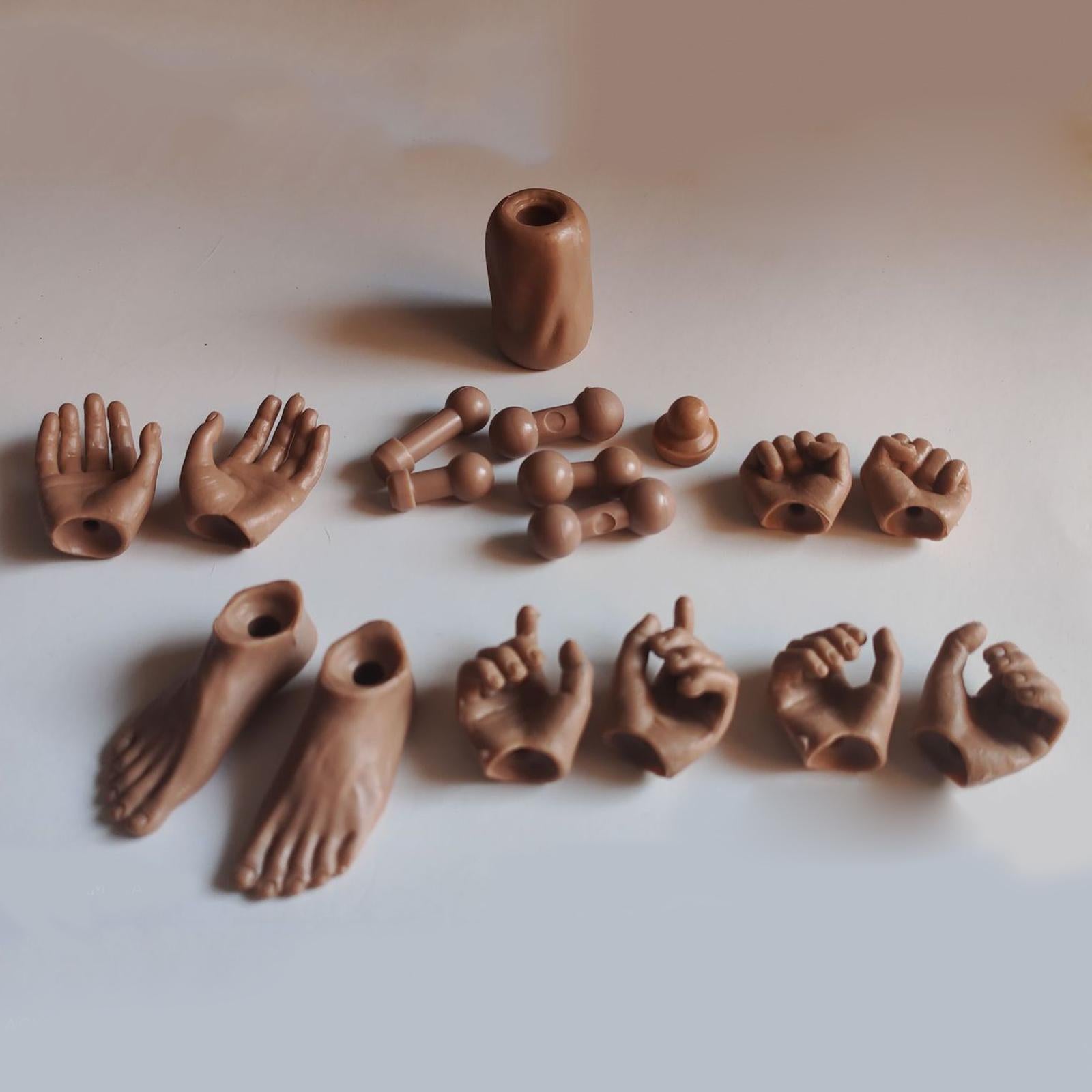 2xNude Male / Female 1/6 Scale Action Figure Pair of Feet  Style 8