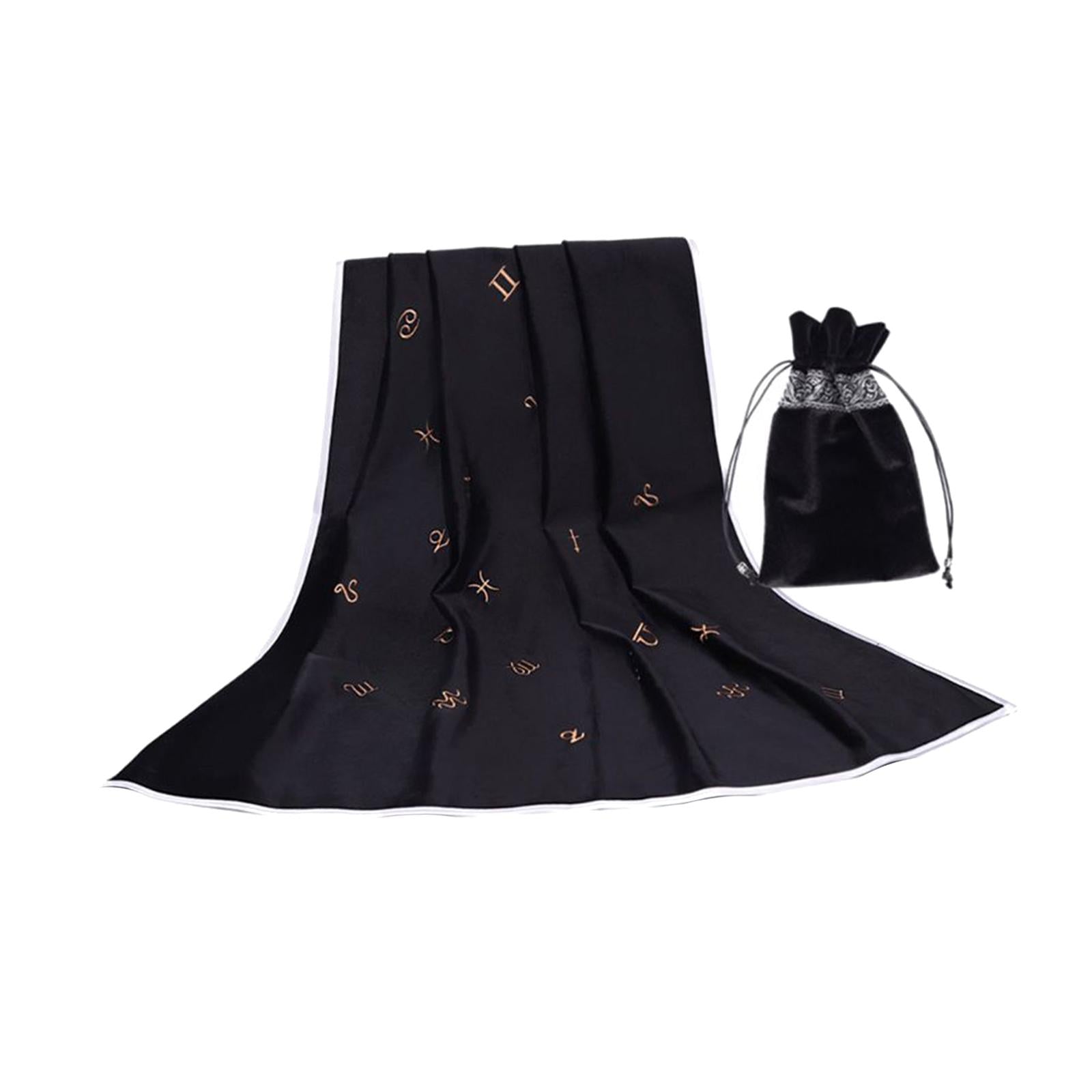 Altar Tarot Card Tablecloth/ Pouch Tarot Divination Cards Cover Black