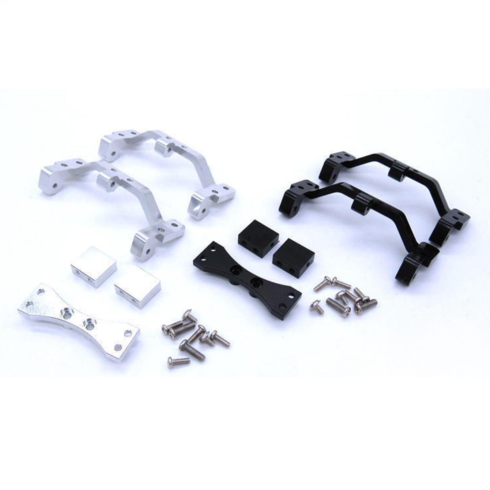 Aluminum Pull Rod Base Seat Servo Fixed Mount for MN D90 D91 D96 D99S 1/12 Silver