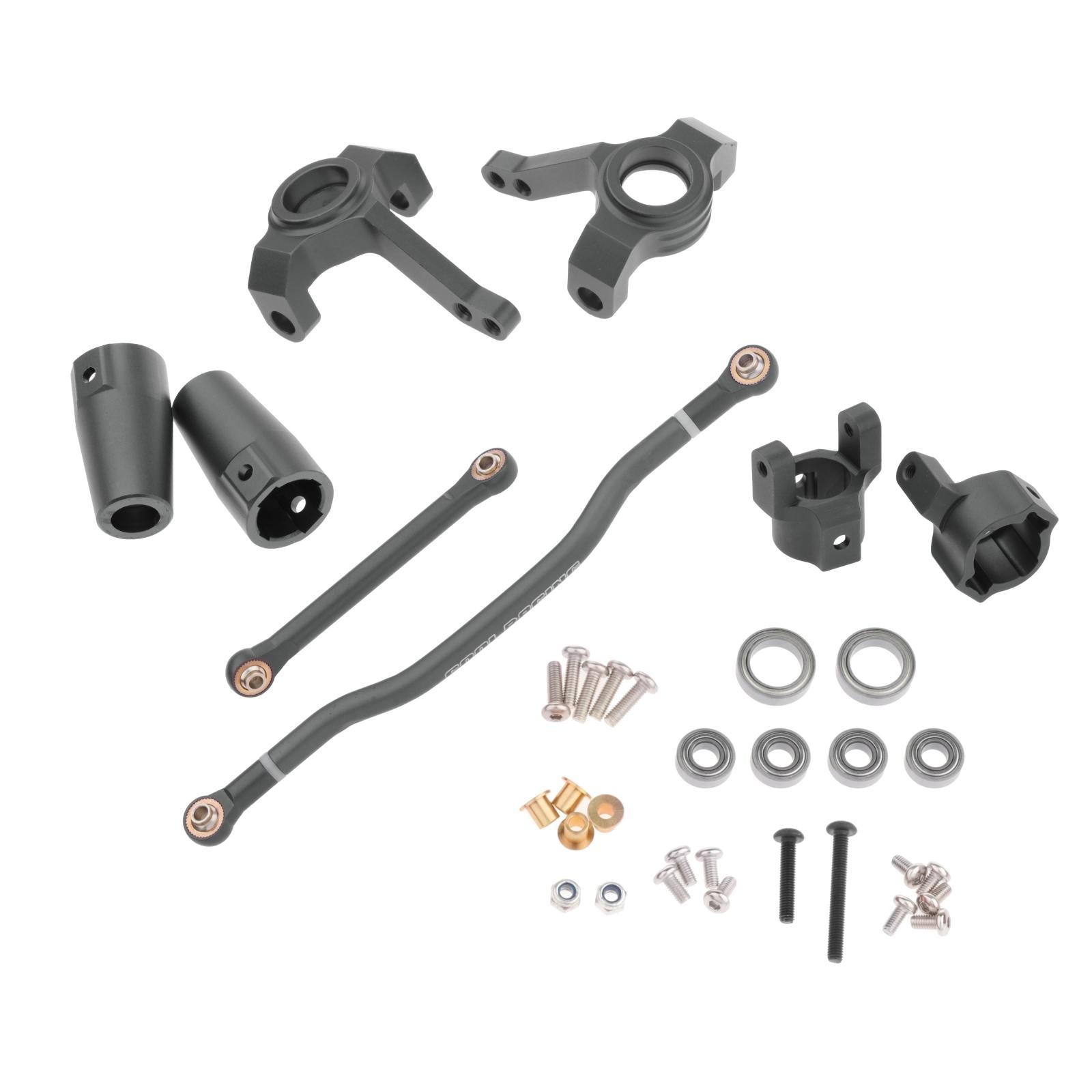 Alloy RC Steering Link Set Bearings for Axial 90027 90035 RC Rock Hobby Car titanium